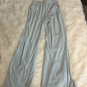 Light Blue Straight Pants-XS